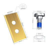Lawnmower Replacement Blades Heavy Duty Universal Robot Lawn Mower Blade Replacement Accessories for Mammotion Luba Yuka