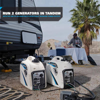 2,300-Watt/1,800-Watt Recoil Start Super Quiet Gasoline Powered Portable Inverter Generator with Advanced CO Shutoff
