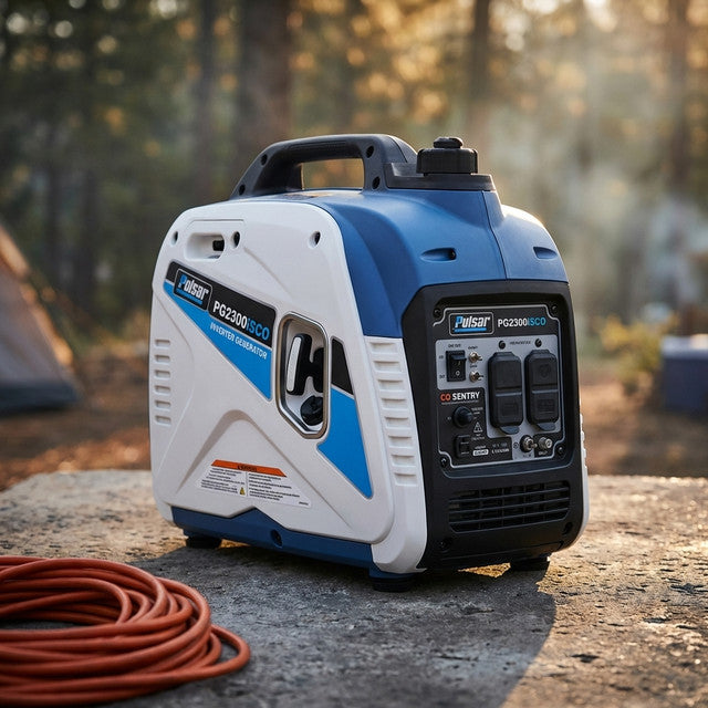 2,300-Watt/1,800-Watt Recoil Start Super Quiet Gasoline Powered Portable Inverter Generator with Advanced CO Shutoff — Studio Shot