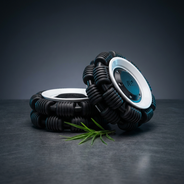 Omni-Wheel for LUBA 2 AWD and LUBA Mini Series up to 15.8 In. Cutting Width Robot Lawn Mower (2 Wheels) — Studio Shot