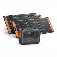 Portable Power Station 6000W with 3X200W Solar Panel, 3600Wh Lifep04 Solar Generator for Home Use, Outdoor Camping, Powermax 6000 — Studio Shot